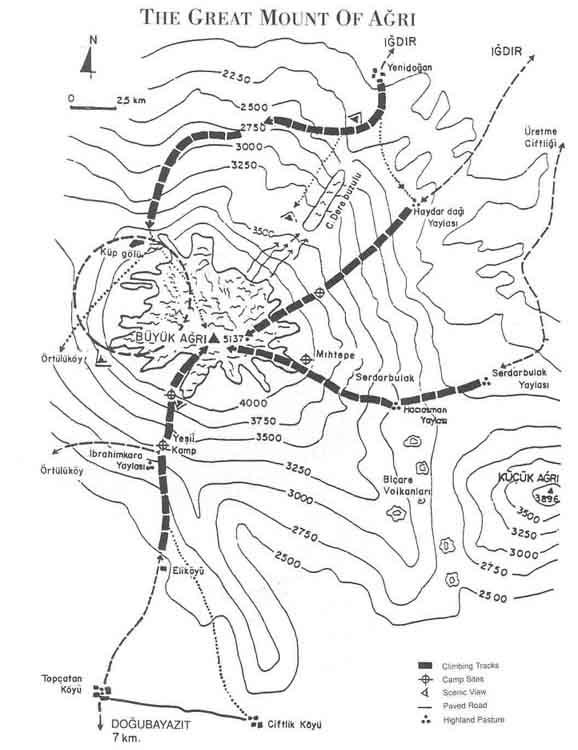 Mount Ararat map